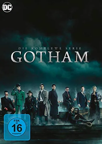 Gotham - Die komplette Serie [26 DVDs] - Packende Krimiserie über die Anfänge von Batman, 26 DVDs für stundenlangen Binge-Watching-Spaß, freigegeben ab 16 Jahren.