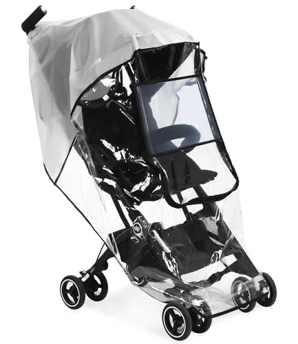 Regenschutz Kinderwagen Universal - Buggy Schutz Mit Großem Fenster, Gute Luftzirkulation, Schadstofffrei, Wasserdicht, Schützt Vor Sonne - Stroller Rain Cover