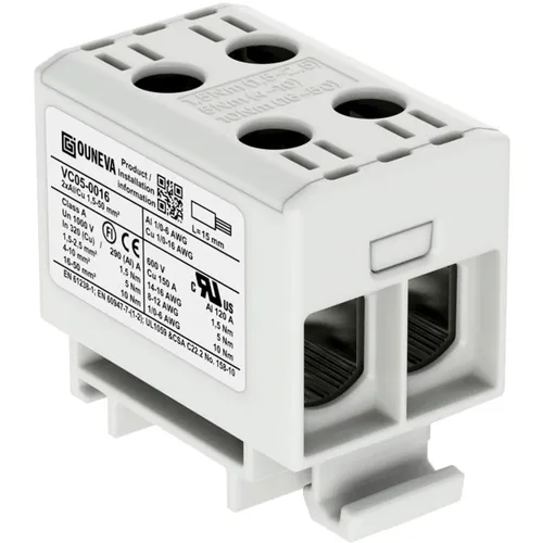 Ouneva Group VC05-0016 Verteilerblock  Schrauben  Grau 1 St.
