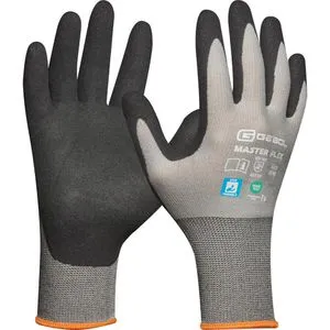 Gebol Arbeitshandschuhe Master Flex, 709544, Nitril-Beschichtung, grau, Größe 8 / M