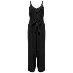 ONLY Onlcali S/L Long Jumpsuit Wvn Noos - Jumpsuit für Damen mit Gürtel in der Taille und Rüschen, ideal für elegante Anlässe oder lässige Outfits.