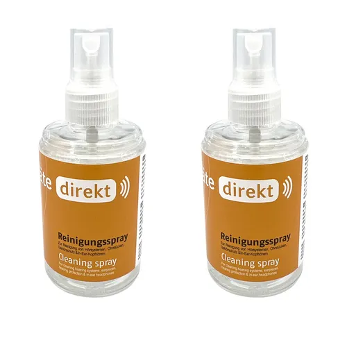 2x DIREKT Reinigungsspray 100 ml von Hörgeräte Direkt