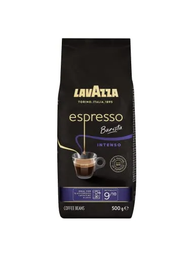 Lavazza Espresso Barista Intenso Kaffeebohnen 500g - Geröstete Kaffeebohnen mit intensiven Noten von Kakao und Holz. Ideal für Espresso-Liebhaber, die authentischen italienischen Kaffee genießen möchten.