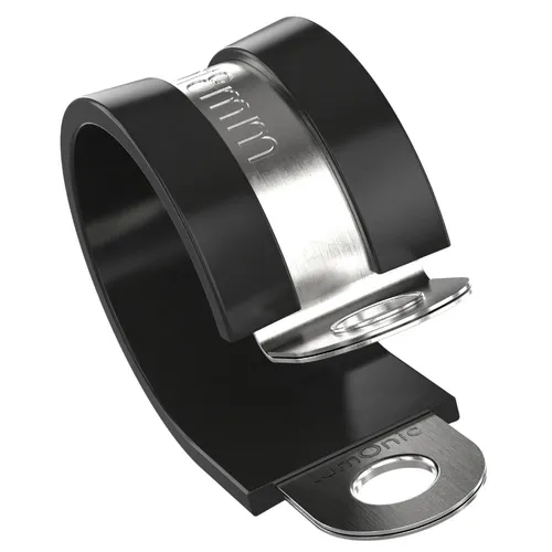 5x P-Clip Leitungsschelle Edelstahl V2A mit Gummi 18mm Rohrschelle Befestigungss