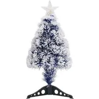 vidaXL Künstlicher Weihnachtsbaum mit Beleuchtung 64 cm - Der 64 cm große künstliche Weihnachtsbaum mit LED- und Glasfaser-Beleuchtung sorgt für festliche Stimmung. Mit seinem einzigartigen Design und zwei Beleuchtungsarten ist er ideal für die Weihnachtsdekoration und jedes Jahr wiederverwendbar.