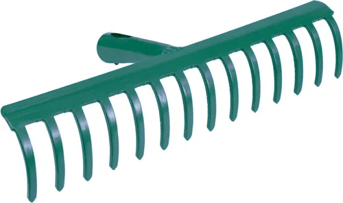 Metallrechen 34 cm, 14 Zinken, ohne Stiel