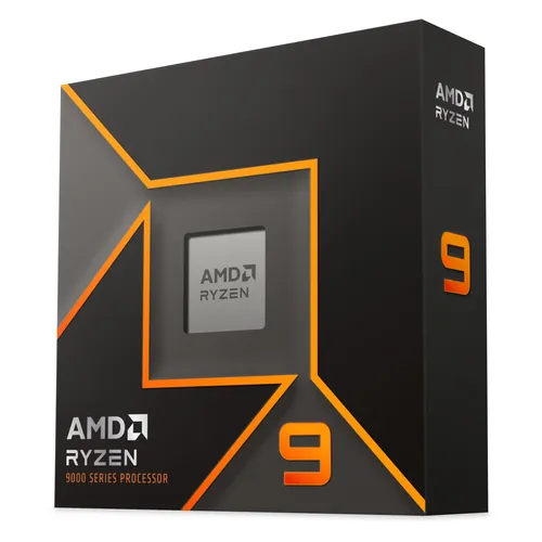 Ryzen 9 9900X CPU - 12 Kerne, 4.4 GHz Turbo, übertaktbar mit AMD Radeon Graphics und 28 PCIe Gen 5.0 Lanes
