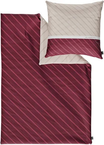 bugatti Bettwäsche 155 x 220 cm - Mako Satin, 100% Baumwolle, weich & anschmiegsam - Bettwäsche-Sets: Hochwertige 100% Baumwolle in Übergröße 155 x 220 cm, mit praktischem Reißverschluss und bei 60° waschbar, ideal für ganzjährigen Komfort.