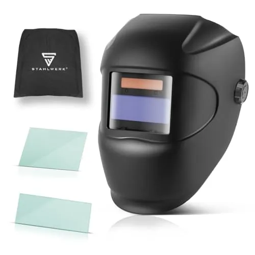 STAHLWERK Automatik Schweißhelm ROOKIE - Hochwertiger Schweißerhelm mit Automatikfunktion, ideal für präzises Arbeiten und optimalen UV/IR-Schutz. Perfekt für Profis und Hobby-Schweißer.