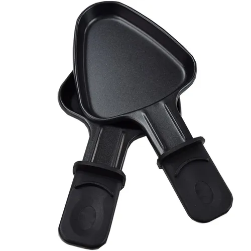 2x Universal Raclette Pfännchen dreieckig Emailliert