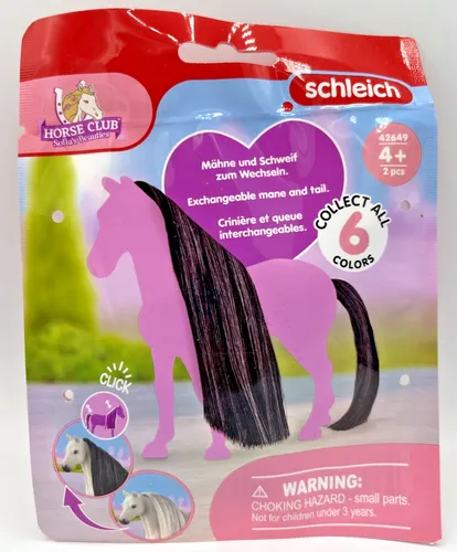 Schleich® Horse Club 42649 Mähne und Schweif zum Wechseln Schwarz | für Pferd