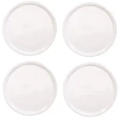 Saturnia Pizzateller 'Napoli' blanko weiss Ø28 cm, Ø31 cm oder Ø33 cm, (4 St), Spülmaschinenfest und Mikrowellengeeignet Ø 33 cm