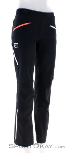 Ortovox Col Becchei Pants Women black raven (S) - Elastische und atmungsaktive Skitourenhose für Damen, ideal für anspruchsvolle alpine Touren. PFC-frei und klimaneutral, mit vorgeformten Knien und optimaler Bewegungsfreiheit.
