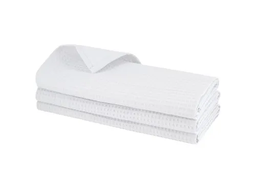 Engelland Geschirrtuch Poliertuch, (Vorteils-Set, 3-tlg., Waffel-Pique), 100 % Baumwolle, integrierte Aufhängeschlaufe, 70 x 50 cm