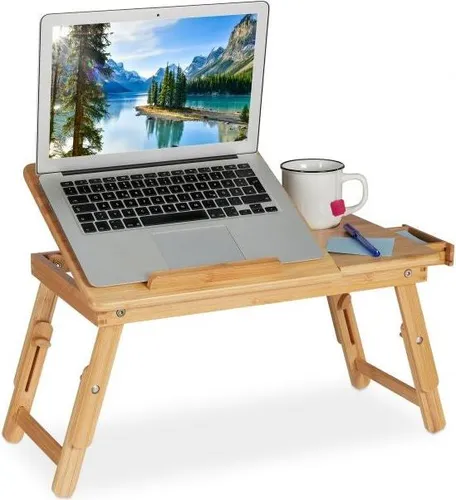 Klappbarer Laptoptisch aus Bambus – Ergonomisch und Flexibel