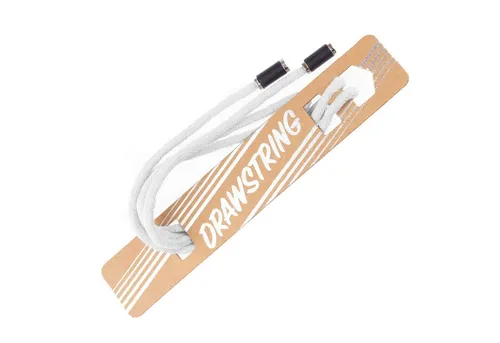 maDDma Kordel Baumwollkordel mit Endstücken 120 cm Kordel 5mm Hoodies Jogginghose, weiß