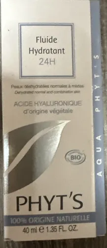 Phyt ́s Aqua Fluide Hydratant 24h 40ml - Feuchtigkeitspflege für normale und trockene Mischhaut, sorgt für 24 Stunden langanhaltende Hydratation und mattiert glänzende Bereiche.