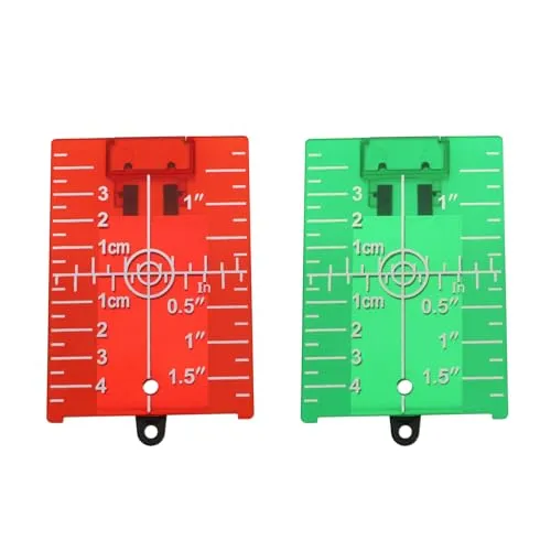 Stück Laser Level Reflektor Zieltafel Halterung Reflexionszielplatte für Ausrichtung Fadenkreuz Lasermessung 2