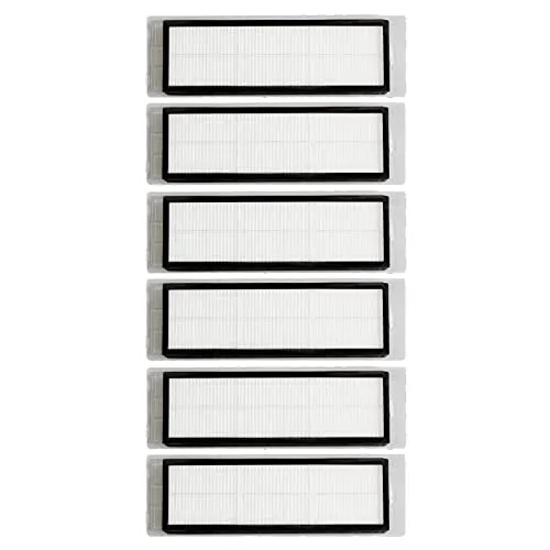 BiOHY Hepa Filter kompatibel mit Roborock S5 & S6 Serie (6er-Set) | Für S5, S50, S51, S55, S5 Max, S6 Pure & S6 MaxV | Wischroboter Zubehör | Filter für Staub, Pollen, Milben & Tierhaare