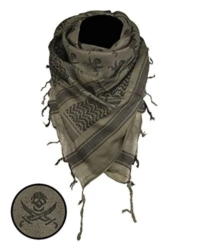 Mil-Tec Herren modetørklæde-12609101 Mode Schal, Oliv/Schwarz, Einheitsgröße EU
