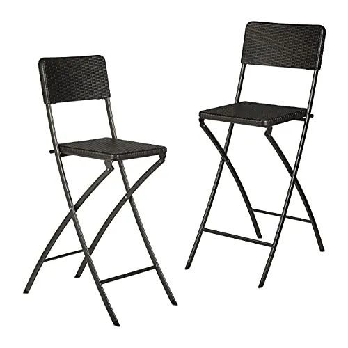 Produktbild Klappbarer Rattan Barhocker 2er Set