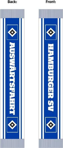 Hamburger SV HSV Autoschal Polyester - Stylischer HSV Autoschal mit „Hamburger SV“-Schriftzug und „Auswärtsfahrt“-Design. Dank praktischer Saugnäpfe einfach an der Autoscheibe zu befestigen. Offizieller Fanartikel für echte HSV-Anhänger!