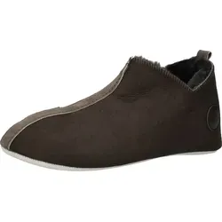 Shepherd Hausschuhe aus Leder - Modell Henrik - Elegante Hausschuhe aus 100% Schaffell für optimalen Komfort, atmungsaktiv und temperaturregulierend. Ideal für stilbewusste Herren, die Wert auf Qualität legen.