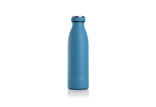 LARS NYSØM Edelstahl Trinkflasche 500ml - Auslaufsichere Thermosflasche für Sport und Outdoor - Thermosflasche 500ml, 100% auslaufsicher und ideal für kohlensäurehaltige Getränke. Hält Getränke bis zu 12h heiß und 24h kalt – perfekt für unterwegs!