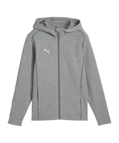 PUMA teamFINAL Casuals Kapuzenjacke Jkt Jr - Trainingshosen, bietet optimale Bewegungsfreiheit und hohen Tragekomfort für aktive Kinder.