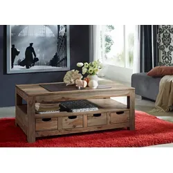 Massivmoebel24.de Nature Grey Couchtisch aus Sheesham-Holz in grau von Massivholzmöbel24