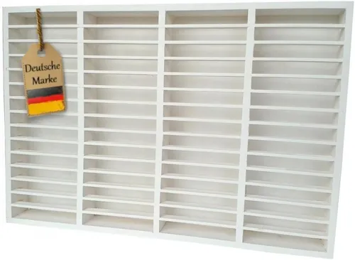 FabaCare CD-Regal MC - Holzregal für 60 Kassetten - CD-Regal aus Kiefernholz, ideal zur stilvollen Aufbewahrung von bis zu 60 Kassetten. Handgefertigt und sofort einsatzbereit, bringt es nostalgischen Charme in jede Einrichtung.