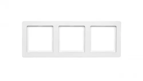 Berker Q.1 Dreifach-Horizontal-/Vertikalrahmen schneeweißer Samt 10136089