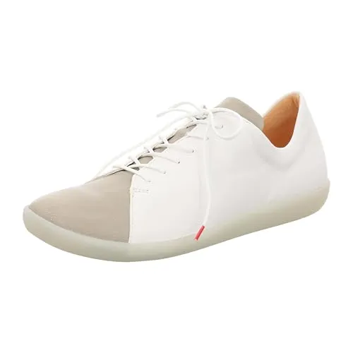 Think Damen Nature Sneaker – Nachhaltige Wechselfußbett Schuhe in Bianco/Kombi 1000, 38.5 EU - Damen-Schnürhalbschuhe mit chromfrei gegerbtem Futter- und Oberleder, ideal für umweltbewusste Trägerinnen und reparaturfähig.