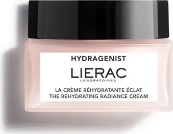 Lierac Hydragenist Glow Creme - Intensive Feuchtigkeit für strahlende Haut - Medizinische Körperpflege mit rehydrierendem Ferment und natürlicher Hyaluronsäure für langanhaltende Feuchtigkeit und ein sofortiges Gefühl von Komfort.