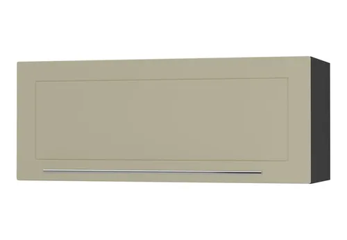 Feldmann-Wohnen Klapphängeschrank Creme Schwarz