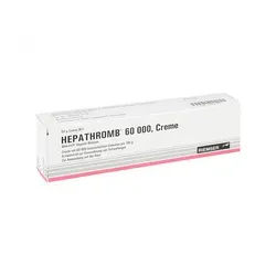 Hepathromb 60000 - Schwellungen effektiv behandeln - Arzneimittel zur Linderung von Schwellungen nach Verletzungen, enthält 60000 IE Heparin für schnelle Unterstützung bei Prellungen und Zerrungen.