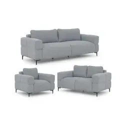 S-Style Polstergarnitur 3+2+1 Cardea – Bubble-Optik & hoher Sitzkomfort - Genießen Sie stilvolle Eleganz mit der Cardea Polstergarnitur. Der pflegeleichte Strukturstoff und die bequeme Wellenfederung sorgen für höchsten Komfort. Perfekt kombinierbar, ideal für jeden Wohnraum.