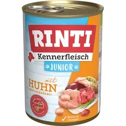 RINTI Kennerfleisch Junior Dose Huhn 12 x 400 g von RINTI