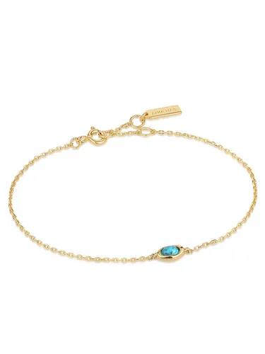 ANIA HAIE B044-02G Damen Armband aus Sterling-Silber 925 - Elegantes 20 cm Armband aus hochwertigem Sterling-Silber 925 in stilvollem Blau – perfekt für jeden Anlass und ein ideales Geschenk für Damen.