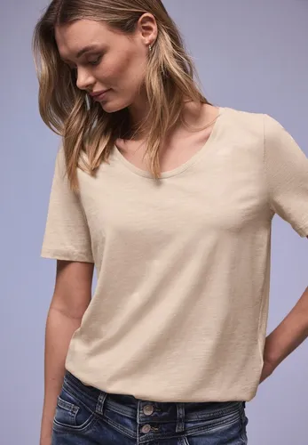 STREET ONE T-Shirt Style Gerda mit femininem V-Ausschnitt