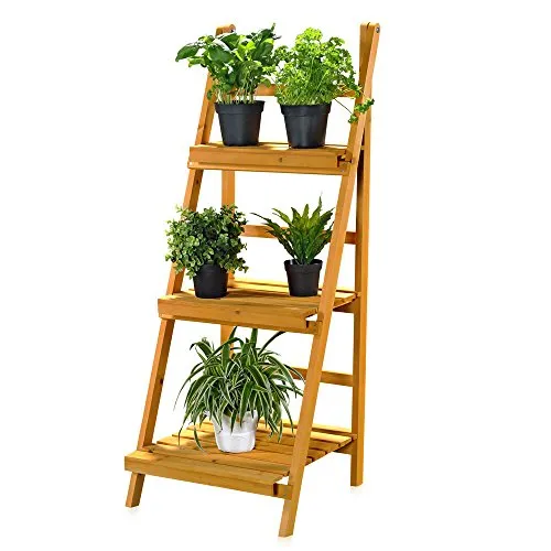 Melko Blumentreppe mit 3 Etagen 43 cm x 44 cm x 109 cm (B x T x H)