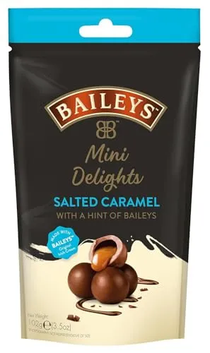 Baileys Chocolate Mini Delights Salted Caramel - Lebensmittel mit Schokoladenüberzug: Zartschmelzende Mini-Pralinen gefüllt mit Baileys Likör und gesalzenem Karamell - perfekt für den besonderen Genuss!