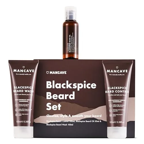 ManCave Blackspice Bartpflege Set für Männer von ManCave