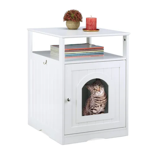 Katzenschrank Katzentoilettenschrank - Elegantes Katzenklo-Versteck - Sonstige Kategorie, bietet stilvolle Versteckmöglichkeiten für das Katzenklo und sorgt für ein sauberes Zuhause mit einem modernen Design.
