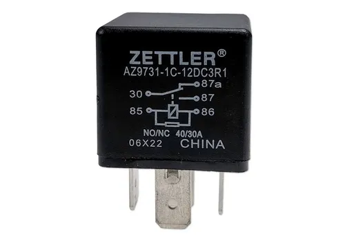 Impulse Innovation Kfz-Relais Relais Mini, 5-polig, Wechsler (CO), 12V, 40/30A, mit Widerstand, (1-St)