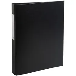 Exacompta Ringbuch aus festem Karton 1,8mm PP kaschiert, 2 Ringe 25mm rund am hinteren Deckel befestigt, Rücken 40mm, 32x25,5cm für DIN A4