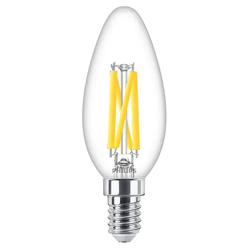 Philips LED Filament B35 Kerze 2,5W= 25W E14 klar WarmGlow 2200K-2700K DIMMBAR