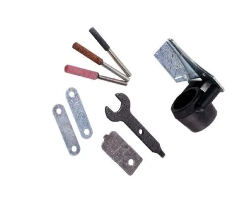 Dremel 1453 Kettensägen Schärfgerät, Zubehör Set fur Multifunktionswerkzeug zum Kettenschärfen mit 3 Schleifsteinen