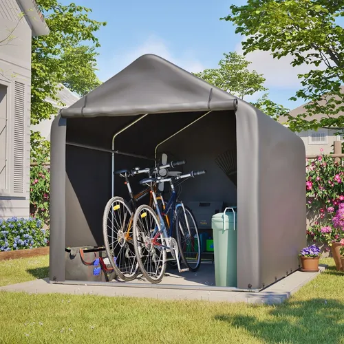 Zeltgarage Fahrrad Garagenzelt Lagerzelt Foliengerätehaus 1,6x2,2x1,65m