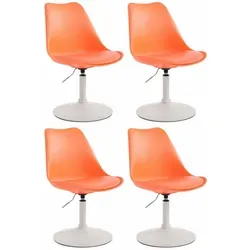 CLP 4er Set Esszimmerstühle Maverick in orange von CLP